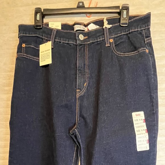 LEVIS VINTAGE 512 HIGH RISE STRETCH BOOTCUT JEANS SIZE 16 NWT - Picture 4 of 5